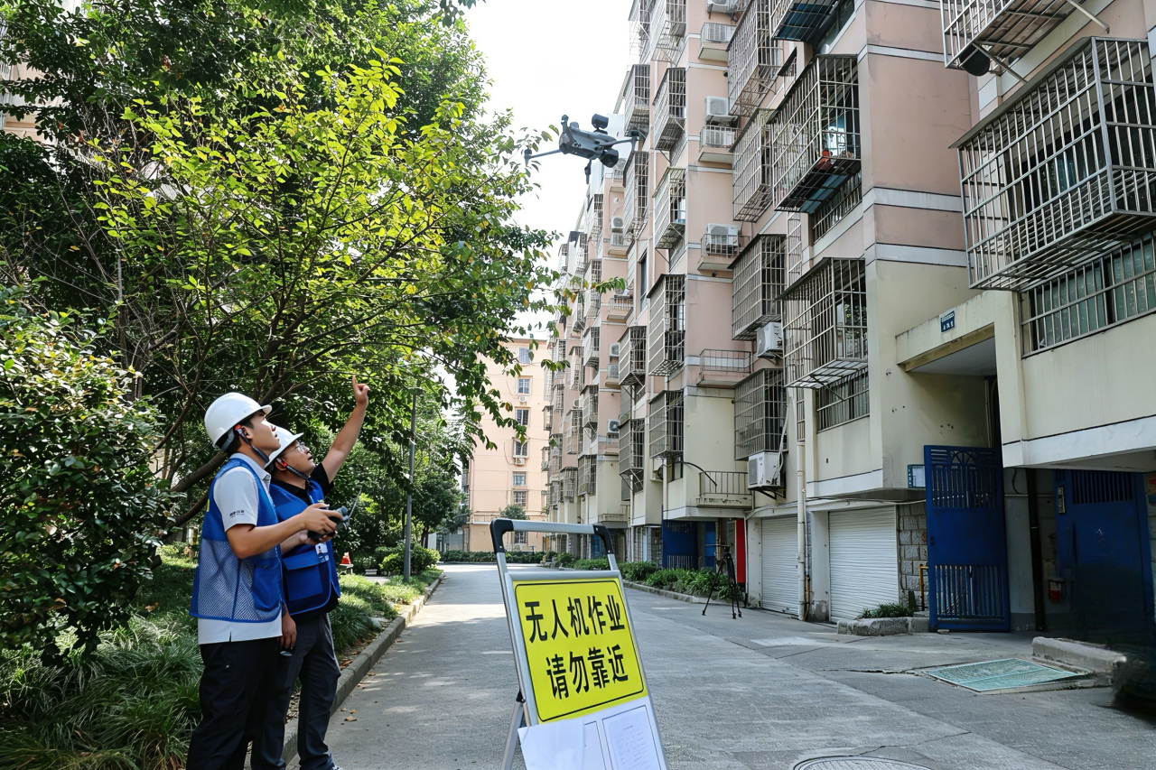 宁波首例无人机燃气